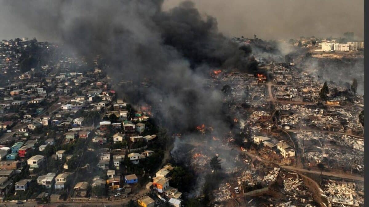 Incendio Forestal en Chile