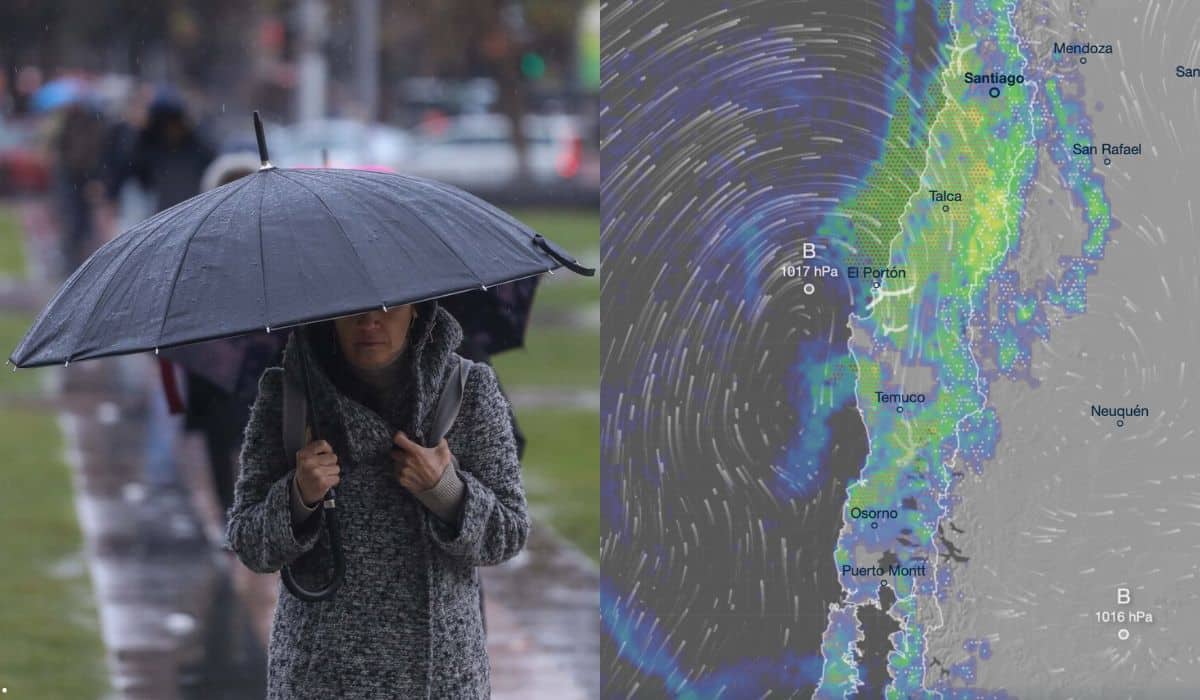 Sistema frontal en Chile traerá lluvias.