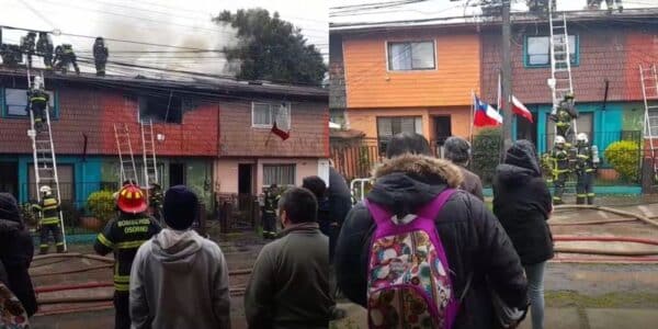 Incendio en Osorno