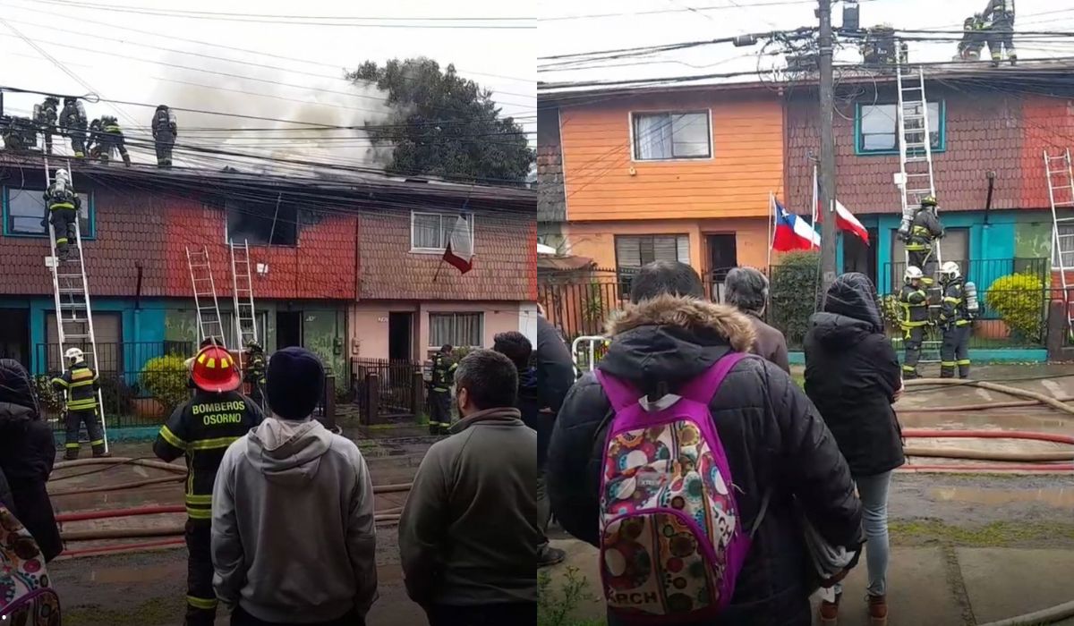 Incendio en Osorno