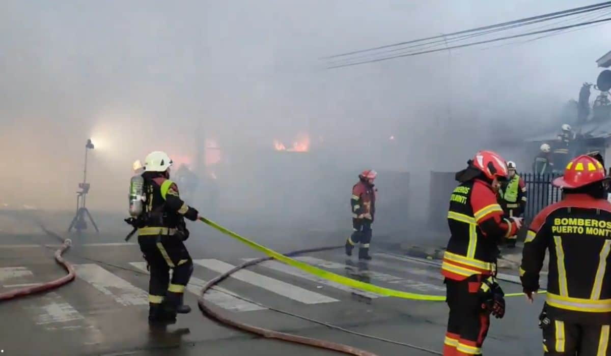 Incendio en Andacollo, Puerto Montt.