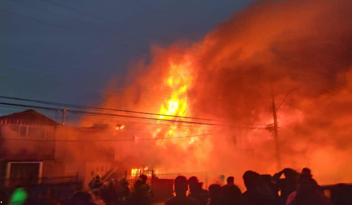 Incendio en Puerto Montt.