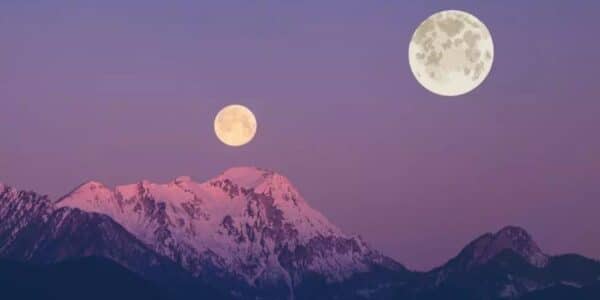 Se podrá observar dos lunas