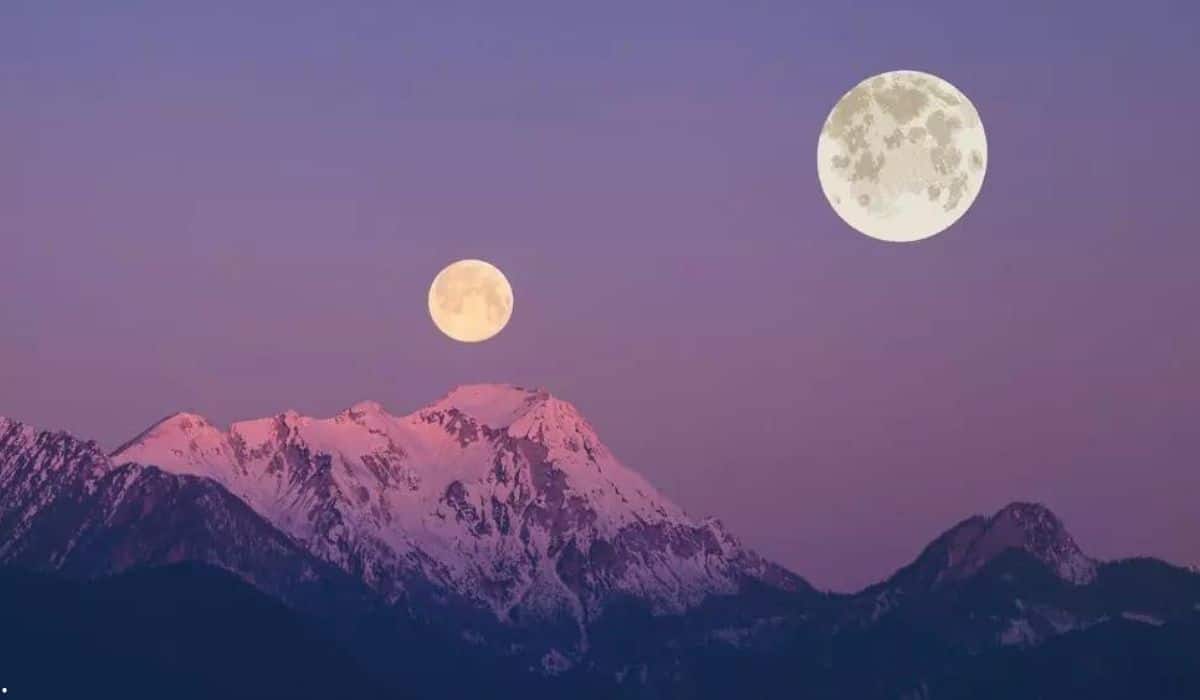 Se podrá observar dos lunas