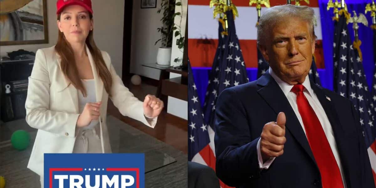 Camila Flores festeja a Trump