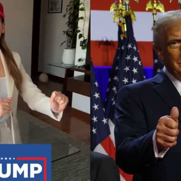 Camila Flores festeja a Trump